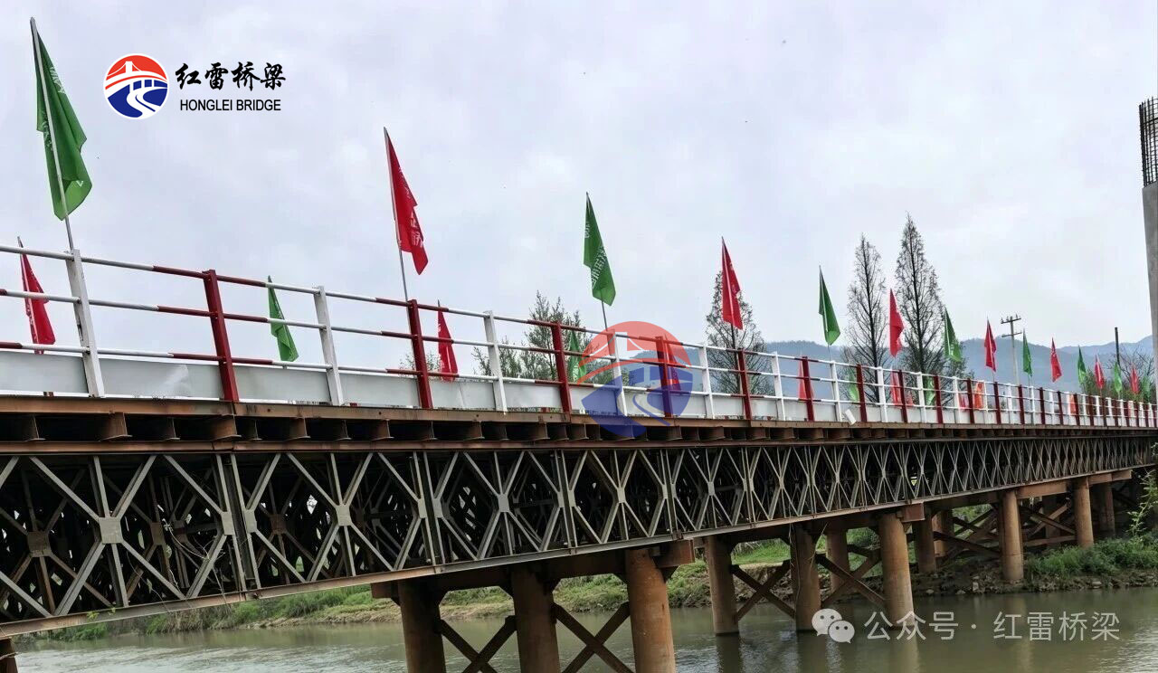 安徽S40宁国至枞阳高速公路池州段钢栈桥完工