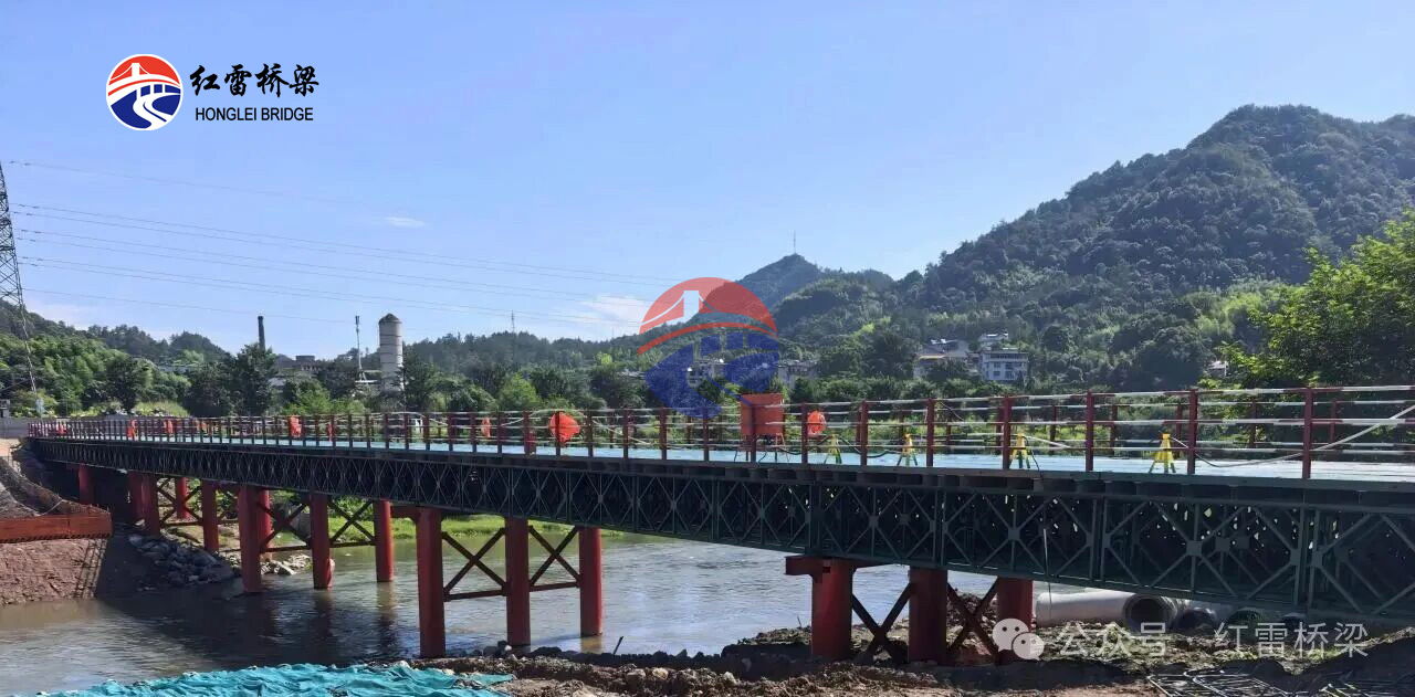 浙江丽水缙云东渡二桥钢便桥工程建设
